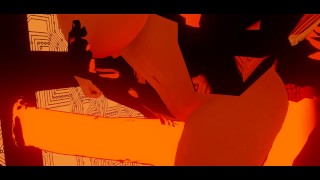 Three Dimensional Square Filled with Intense Sensual Heat