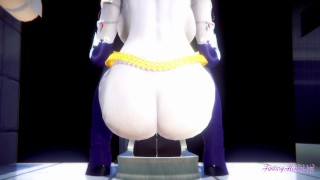Titans Hentai Raven’s Private Sensual Toilet Experience