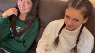 Two Beauties Picked Up and Fucked Hard in Wild Threesome