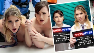 Caught Shoplifting: Desperate Hot Girls Blow Mall Cop to Avoid Jail