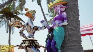Cold Hands 2 Soraka Futa Gives Oriana a Sensual Sticky Cumshot Play