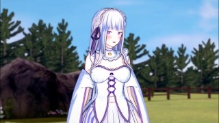 Emilia’s Passionate 3D Ecchi Re:Zero Love Confession