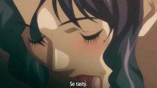 Experienced Busty Woman Gives Intense Blowjob To Her Lover | High Quality Hentai Scene