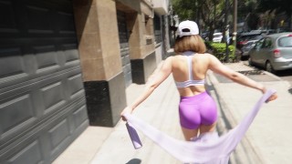 FitMexican Girl’s Walk in CDMX Ends with a Wild Apartment Session