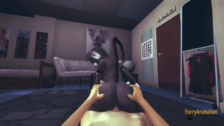 Furry Hentai POV: Fox Kitty’s Intimate Mouth and Pussy