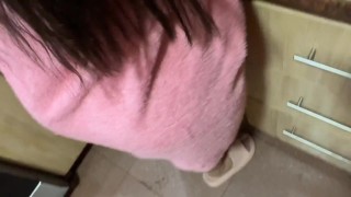 Hot Mother-in-Law Left Alone With Son-in-Law: Huge Ass Temptation