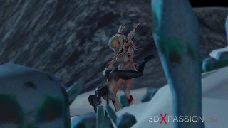 Hot Spacewoman Fucks Alien with Strapon on Exoplanet