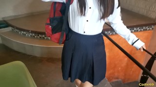 Mexican Student Sex for Cash: Hot Schoolgirl Seduces Her Teacher for Money