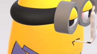 Naughty Minion Puts the Little Green One Right in His Wet Mouth Now