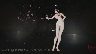 Pink Bikini Kaat Performing Elegant Classic 4K UHD MMD SFW Dance