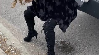 When You Gotta Pee, Have Some Fun! | Playful & Risky Bathroom Tease